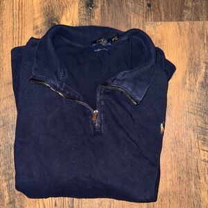 Polo by Ralph Lauren Men's Dark Blue Zip-Up Sweater